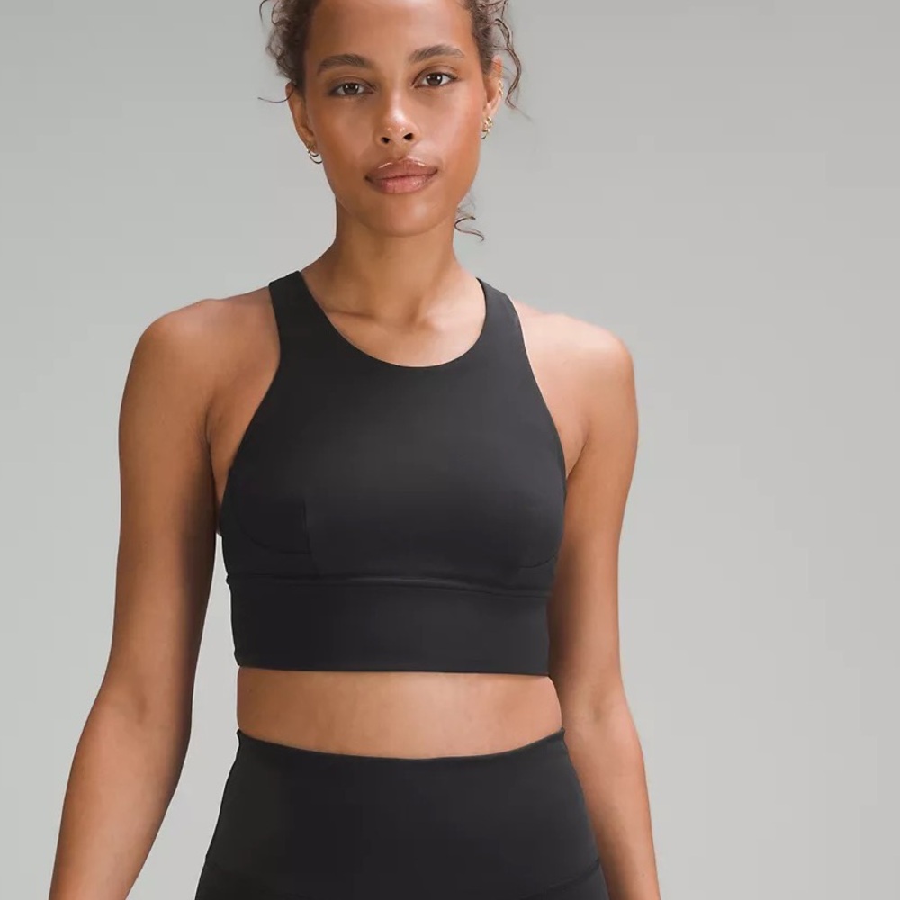 Lululemon Wunder Train longline sports bra Black